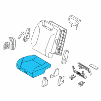 OEM 2009 Kia Sedona Cushion Assembly-3RD Seat Diagram - 892004D135AGX