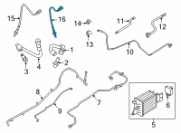 OEM 2022 Ford F-150 SENSOR - EXHAUST GAS - OXYGEN Diagram - ML3Z-9G444-A