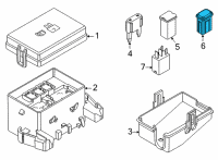 OEM 2013 Ford Police Interceptor Utility Maxi Fuse Diagram - 7T4Z-14526-E