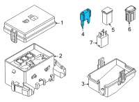 OEM 2015 Ford F-150 Maxi Fuse Diagram - DG9Z-14526-H