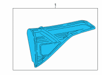 OEM 2022 GMC Acadia Combo Lamp Diagram - 84746319