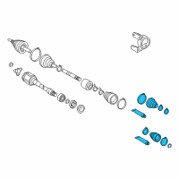 OEM 2008 Toyota Camry Boot Kit Diagram - 04427-33090