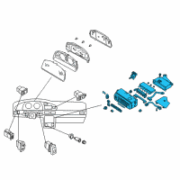 OEM 2000 Nissan Altima Control Assembly Diagram - 27510-0Z801