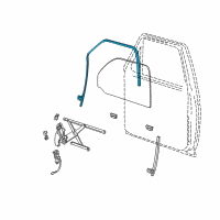 OEM 1999 Mercury Mountaineer Run Channel Diagram - F3TZ-7821546-A