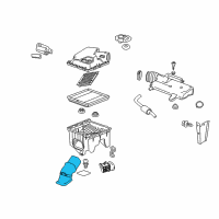 OEM 2015 Cadillac SRX Duct Asm-Front Intake Air Diagram - 15913320