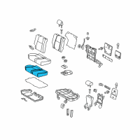 OEM 2020 Toyota 4Runner Seat Cushion Pad Diagram - 71611-60570