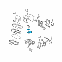 OEM 2021 Toyota 4Runner Armrest Assembly Diagram - 72830-35251-C1