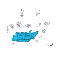 OEM 2009 Toyota Camry Lens & Housing Diagram - 81130-33662