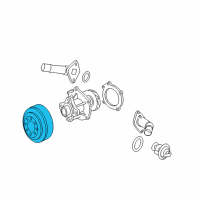 OEM 2003 GMC Envoy XL Pulley Diagram - 24576970