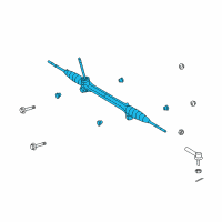 OEM 2010 Pontiac Vibe Gear, Steering Diagram - 19184331