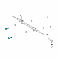 OEM Pontiac Bolt, Steering Gear Diagram - 88972730