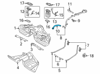 OEM 2020 Ford Mustang Filler Hose Diagram - JR3Z-9047-A