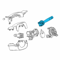 OEM 2015 Cadillac CTS Wiper Switch Diagram - 23301462