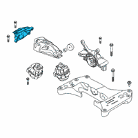 OEM 2022 BMW 330e ENGINE SUPPORTING BRACKET, R Diagram - 22-11-6-876-206
