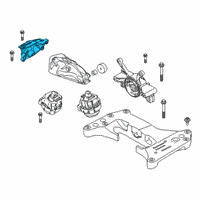 OEM 2019 BMW 330i xDrive ENGINE SUPPORTING BRACKET, R Diagram - 22-11-6-876-206