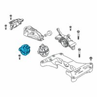 OEM BMW 330e xDrive ENGINE MOUNT, RIGHT Diagram - 22-11-7-581-618