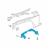 OEM Jeep Wrangler Shield-Splash Diagram - 55157116AI