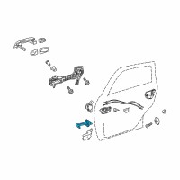 OEM 2015 Toyota Prius V Door Check Diagram - 68630-47040