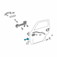 OEM 2013 Toyota Prius V Door Check Diagram - 68630-47040