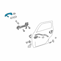 OEM 2015 Toyota Prius Handle, Outside Diagram - 69211-74020-H4