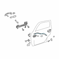 OEM 2017 Toyota Prius V Lock Cable Diagram - 69730-47070