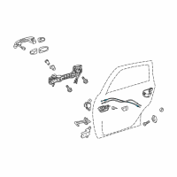 OEM 2017 Toyota Prius V Lock Cable Diagram - 69770-47090