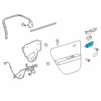 OEM 2017 GMC Terrain Handle, Inside Diagram - 22853824