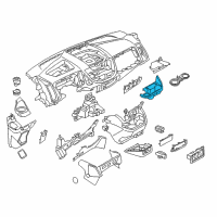 OEM Ford Cup Holder Diagram - CK4Z-6113562-BC