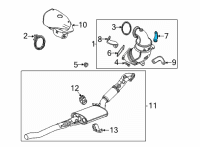 OEM Buick Encore GX Upper Bracket Diagram - 12698104