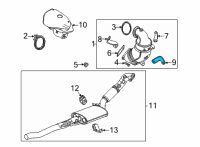 OEM Chevrolet Trailblazer Lower Bracket Diagram - 12684191