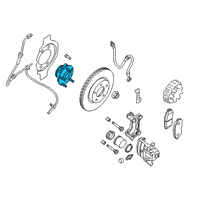 OEM 2015 Nissan Murano Hub Road Wheel Diagram - 40202-3JK1D