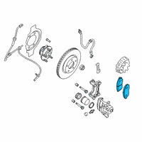 OEM Nissan Maxima Disc Brake Pad Kit Diagram - D1060-9DJ0A