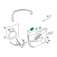 OEM 2018 Chevrolet Cruze Window Switch Diagram - 13408998