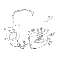 OEM Chevrolet Cruze Mirror Switch Diagram - 13408436