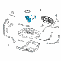 OEM 2012 Chevrolet Cruze Fuel Pump Diagram - 13580701