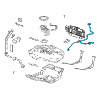 OEM 2015 Buick Verano Harness Asm-Fuel Tank Fuel Pump Module Wiring Diagram - 13368361