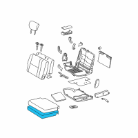 OEM 2004 Toyota 4Runner Seat Cushion Pad Diagram - 79335-35010