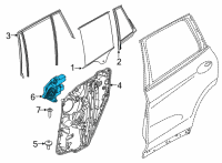 OEM 2022 BMW X6 DRIVE, WINDOW LIFTER, REAR R Diagram - 61-35-9-450-072