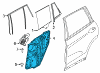 OEM BMW X6 CARRIER, DOOR REAR LEFT Diagram - 51-35-9-879-393