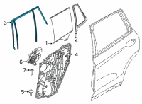 OEM 2022 BMW X6 WINDOW GUIDE, LEFT REAR DOOR Diagram - 51-35-7-437-807