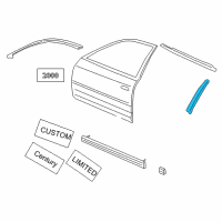 OEM Buick Regal Applique Diagram - 10308231