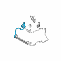 OEM 2003 Mercury Sable Upper Return Hose Diagram - YF1Z-3A713-CA