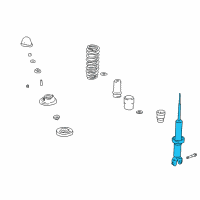 OEM 1995 Honda Civic Shock Absorber Unit, Rear (Showa) Diagram - 52611-SR0-N31