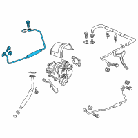 OEM Pontiac Oil Outlet Tube Diagram - 12708763