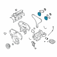 OEM 2019 Nissan Frontier Sprocket-Camshaft, Intake Diagram - 13025-EA22A