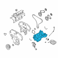 OEM Infiniti G35 Oil Pan Assembly Diagram - 11110-CD000