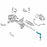 OEM 2021 Honda CR-V End, Drvier Side Tie Rod Diagram - 53560-TLA-A01