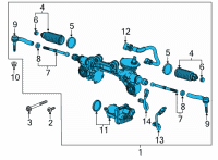 OEM Chevrolet Tahoe Gear Assembly Diagram - 85556730