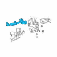 OEM Chrysler Air Cleaner Hose Diagram - 4891825AB