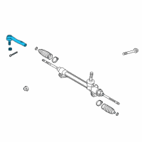 OEM 2018 Lexus ES300h Rod Assy, Tie, LH Diagram - 45470-39345